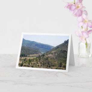 Landscape of Domeño Viejo in Valencia, Spain Card