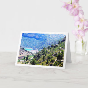 Landscape of Domeño Viejo in Valencia, Spain Card