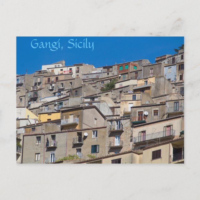 Landscape of Gangi Postcard (Front)