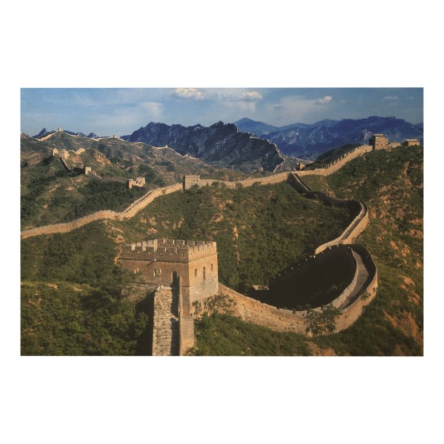 Landscape of Great Wall, Jinshanling, China Wood Wall Art (Front)