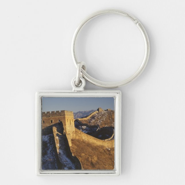 Landscape of Great Wall under sunset, China Keychain (Front)