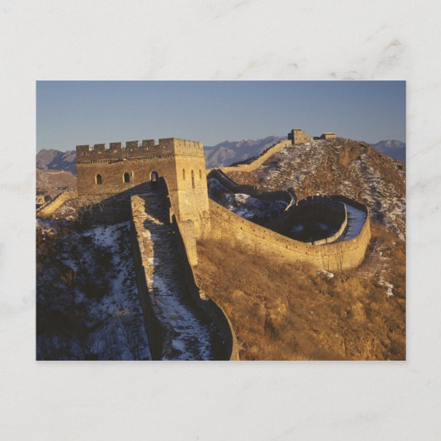 Landscape of Great Wall under sunset, China Postcard (Front)