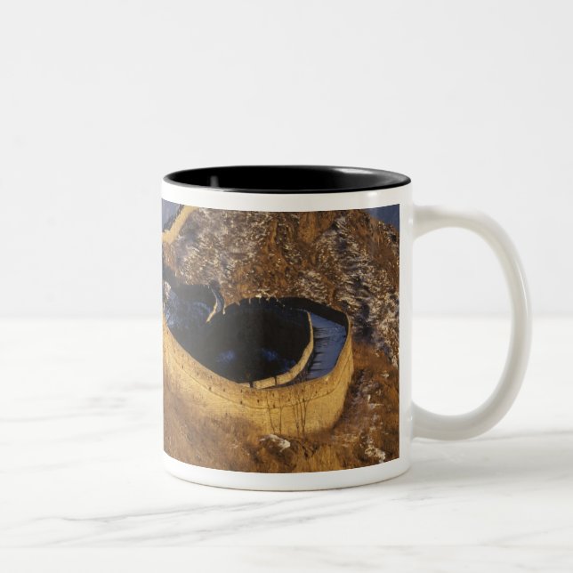 Landscape of Great Wall under sunset, China Two-Tone Coffee Mug (Right)