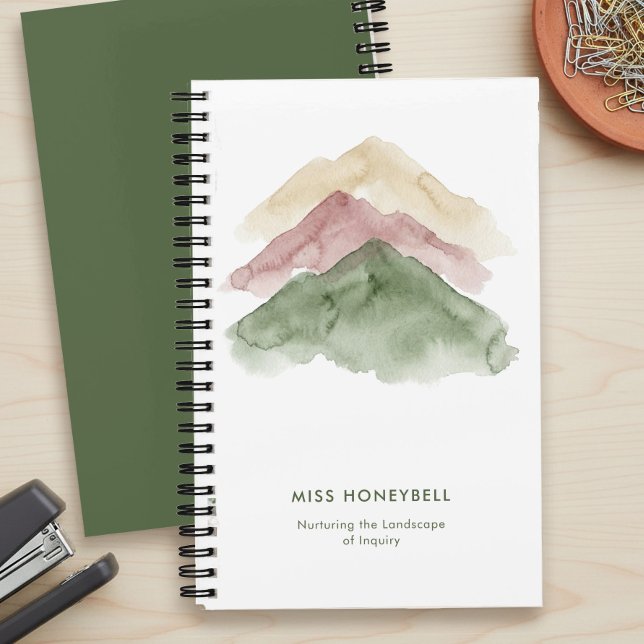 Landscape of Inquiry Nurturing Teacher Quote Notebook (Teacher Appreciation Notebook with Quote by Darling & May)