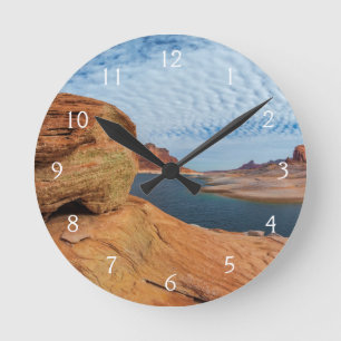 Landscape of Lake Powell Round Clock