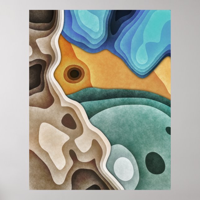 Landscape of Layers Poster (Front)