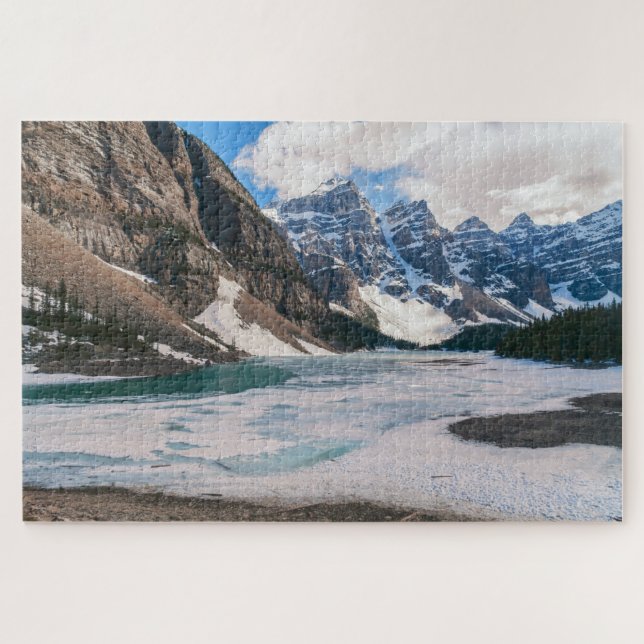 Landscape of Moraine Lake, Alberta, Canada Jigsaw Puzzle (Horizontal)