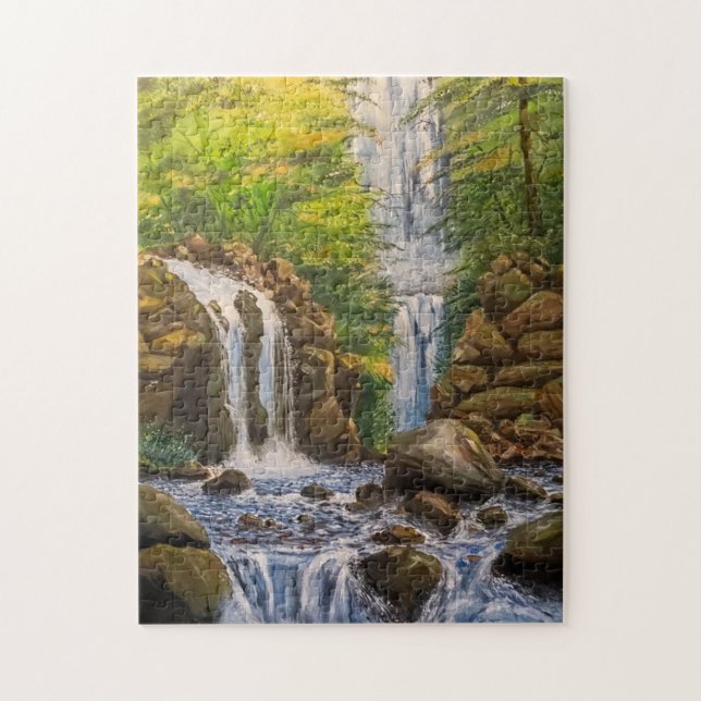 Landscape Of Waterfall Jigsaw Puzzle (Vertical)