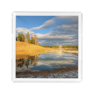 Landscape of Yellowstone Acrylic Tray