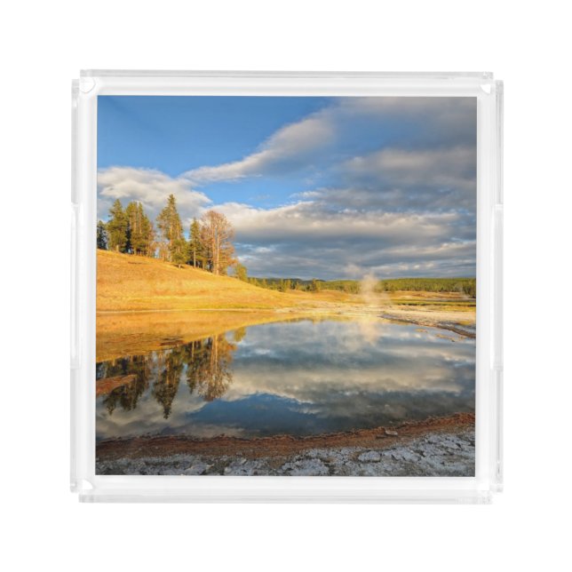 Landscape of Yellowstone Acrylic Tray (Front)