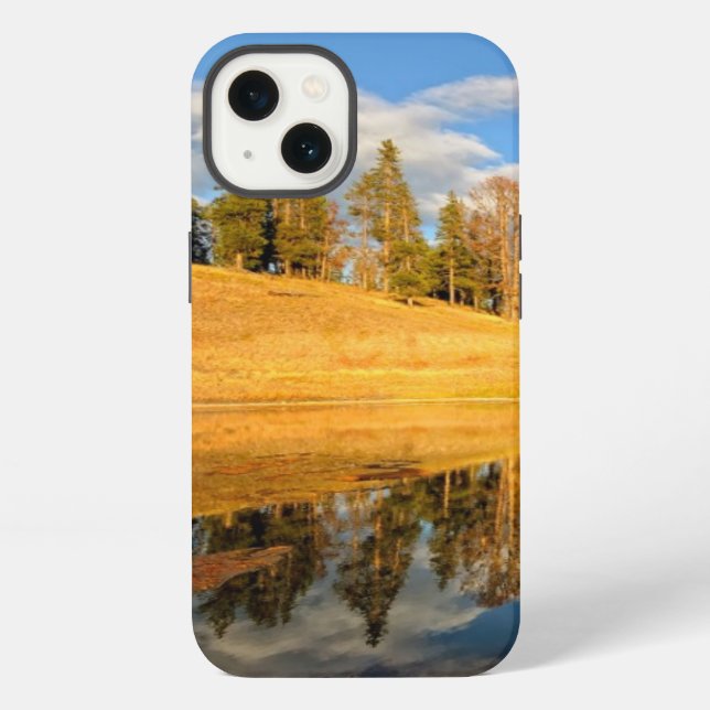 Landscape of Yellowstone Iphone Case (Back)