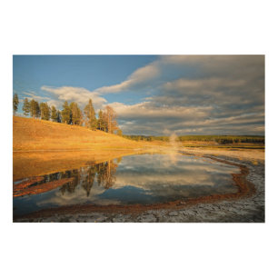 Landscape of Yellowstone Wood Wall Decor