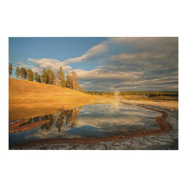 Landscape of Yellowstone Wood Wall Decor (Front)
