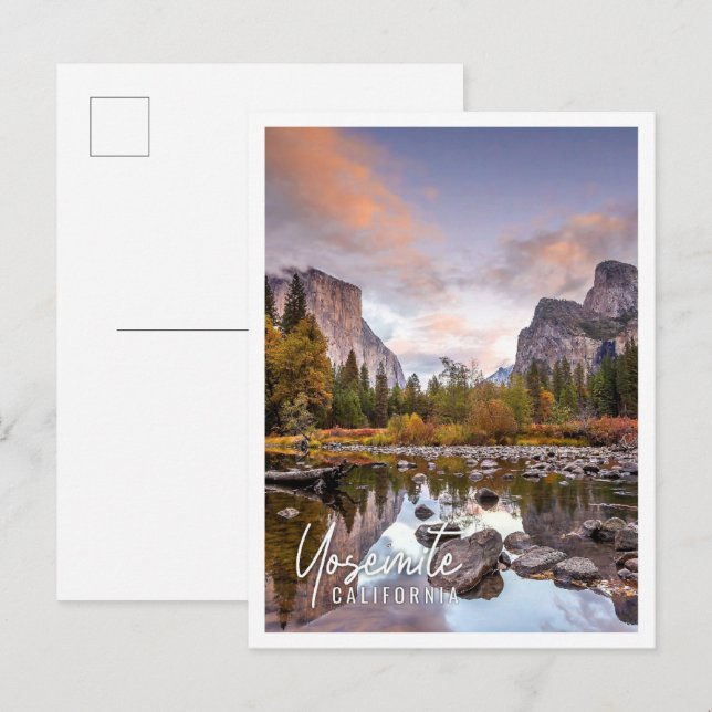 Landscape of Yosemite National Park California USA Postcard (Front/Back)