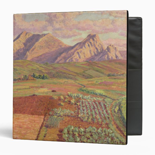 Landscape (oil on canvas) binder (Front/Inside)