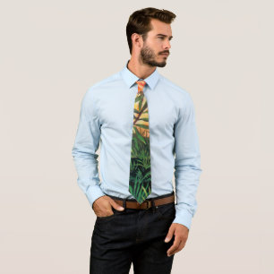 Landscape on Europa - Sci Fi Jupiter Moon Painting Neck Tie