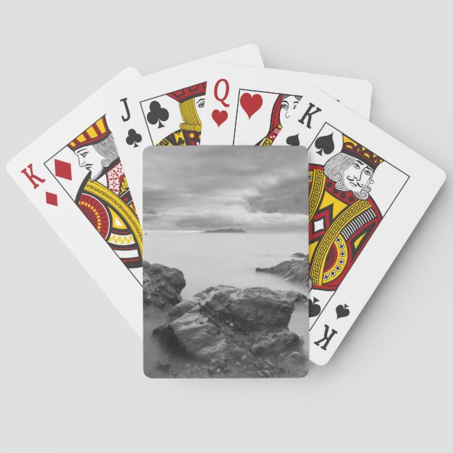 Landscape on West Shetland Poker Cards (Back)