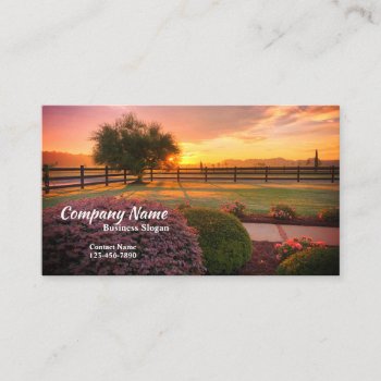 Landscape Or Lawncare Business Card by cshphotos at Zazzle