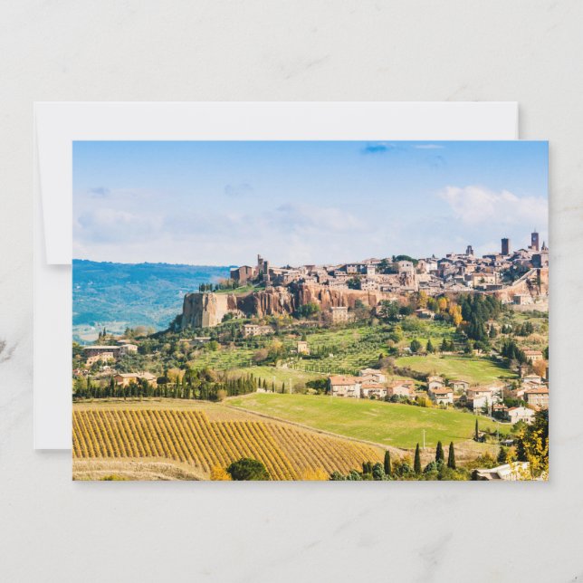 Landscape over Orvieto Thank You Card (Front)