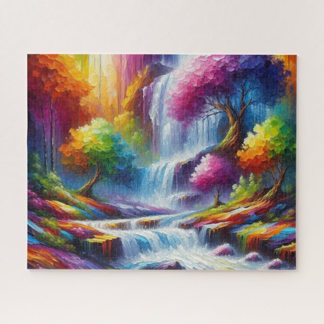 Landscape Painting AI Generated Art Horizontal Jigsaw Puzzle (Horizontal)