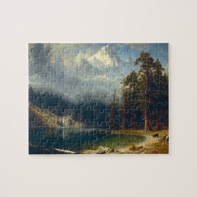 Landscape painting Albert Bierstadt Jigsaw Puzzle (Horizontal)