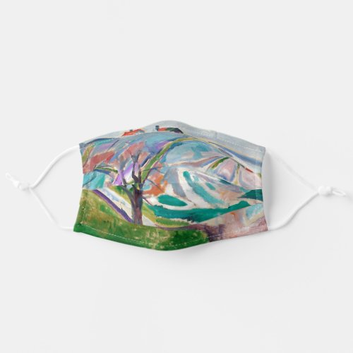 Landscape Painting Edward Munch Expressionist Art Adult Cloth Face Mask