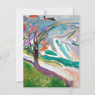 Landscape Painting Edward Munch Holiday Card