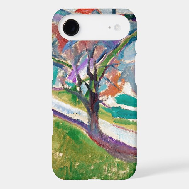Landscape Painting Edward Munch iPhone Case (Back)