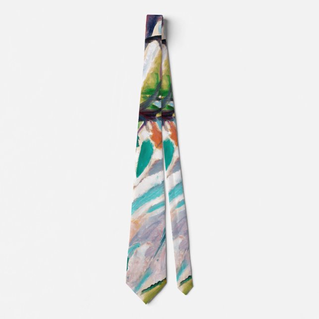 Landscape Painting Edward Munch Neck Tie (Front)