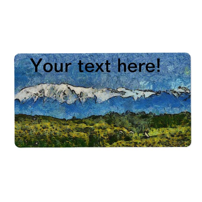 Landscape painting label (Front)
