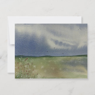 Landscape painting postcard