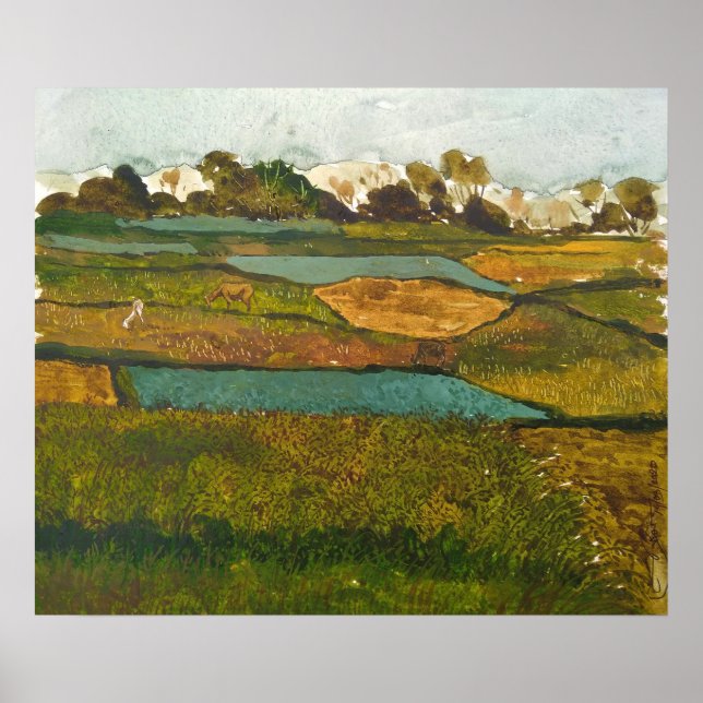Landscape painting poster (Front)