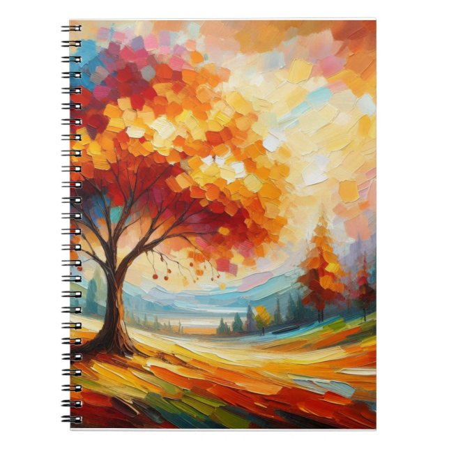 Landscape Painting With Bright Colors Notebook (Front)