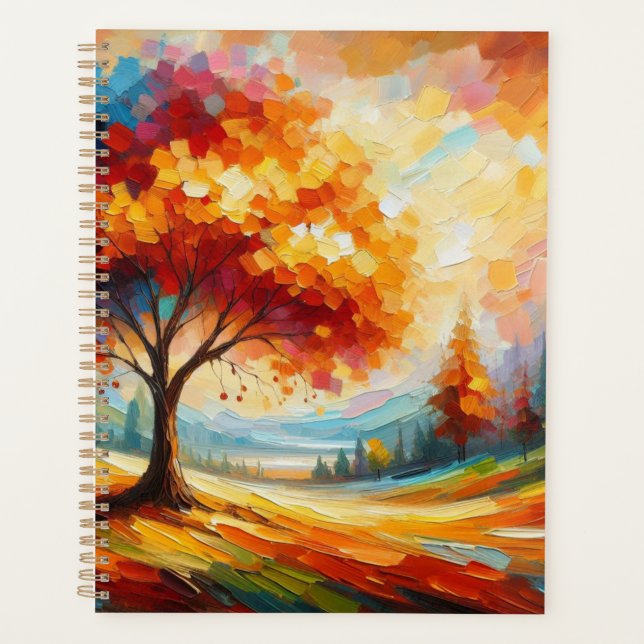 Landscape Painting With Bright Colors Planner (Front)
