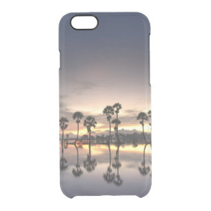 Landscape-palm-tree-sunrise Clear iPhone 6/6S Case