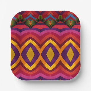 Landscape paper plates