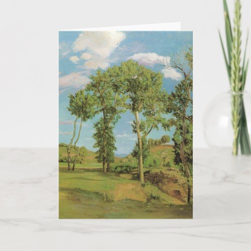 Landscape Paysage Frederic Bazille Impressionist Card