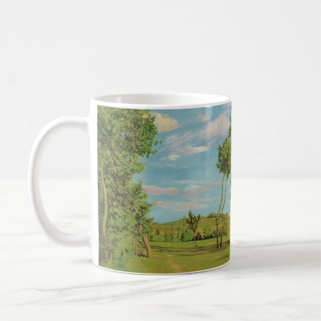 Landscape Paysage Frederic Bazille Impressionist Coffee Mug (Left)