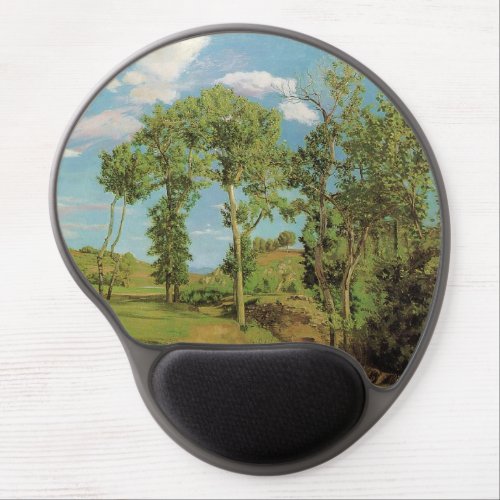 Landscape Paysage Frederic Bazille Impressionist Gel Mouse Pad