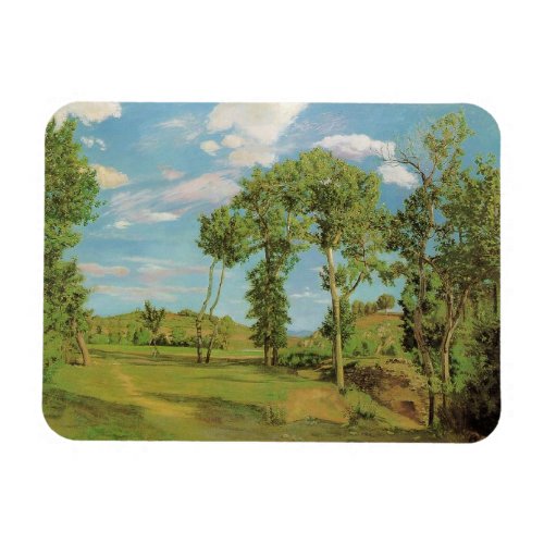 Landscape Paysage Frederic Bazille Impressionist Magnet