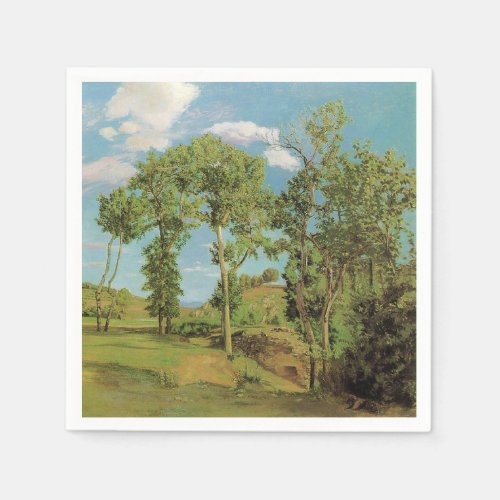 Landscape Paysage Frederic Bazille Impressionist Napkins