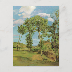 Landscape Paysage Frederic Bazille Impressionist Postcard
