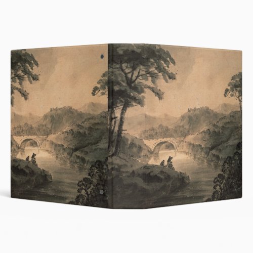 Landscape pen  ink wash 3 ring binder