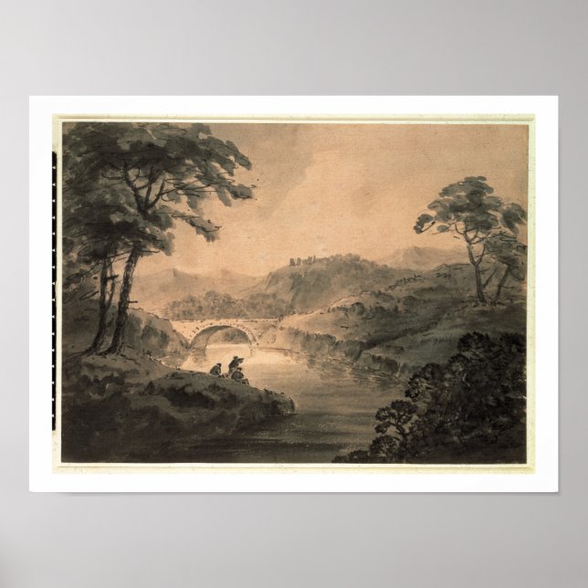 Landscape (pen & ink wash) poster (Front)