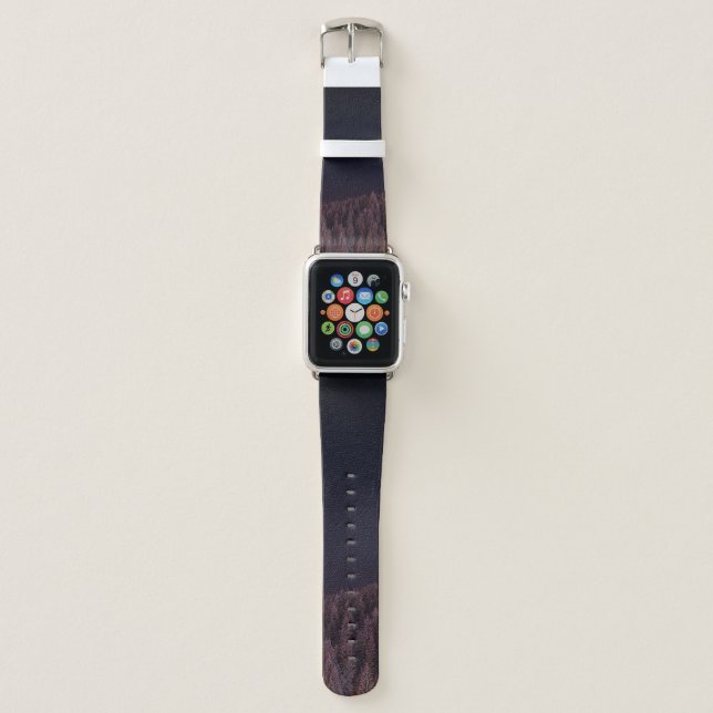 LANDSCAPE PHOTO OF TREES APPLE WATCH BAND (Front)