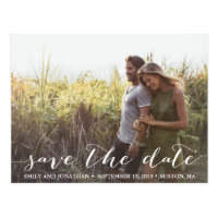 Landscape Photo Wedding Save The Date Postcard