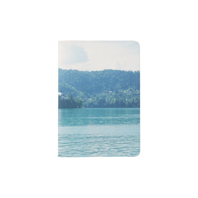 Landscape Photography Lake Mountain Blue Slovenia Passport Holder (Front)
