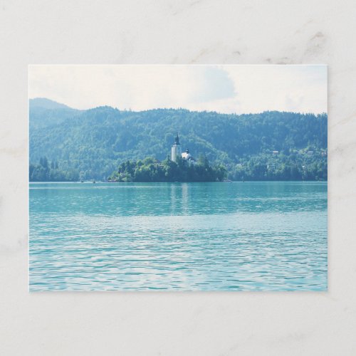 Landscape Photography Lake Mountain Blue Slovenia Postcard