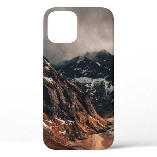 LANDSCAPE PHOTOGRAPHY OF BROWN MOUNTAIN ACROSS WAT iPhone 12 CASE