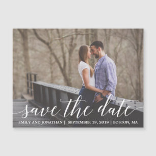 Landscape Picture Save the Date Magnet Wedding